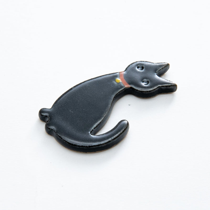 Chopstick Rest (Black Cat/2.8x5.5cm/SMCol(s): Black)