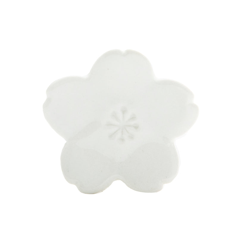 Chopstick Rest (Cherry Blossom-Shaped/4x4cm/SMCol(s): White)