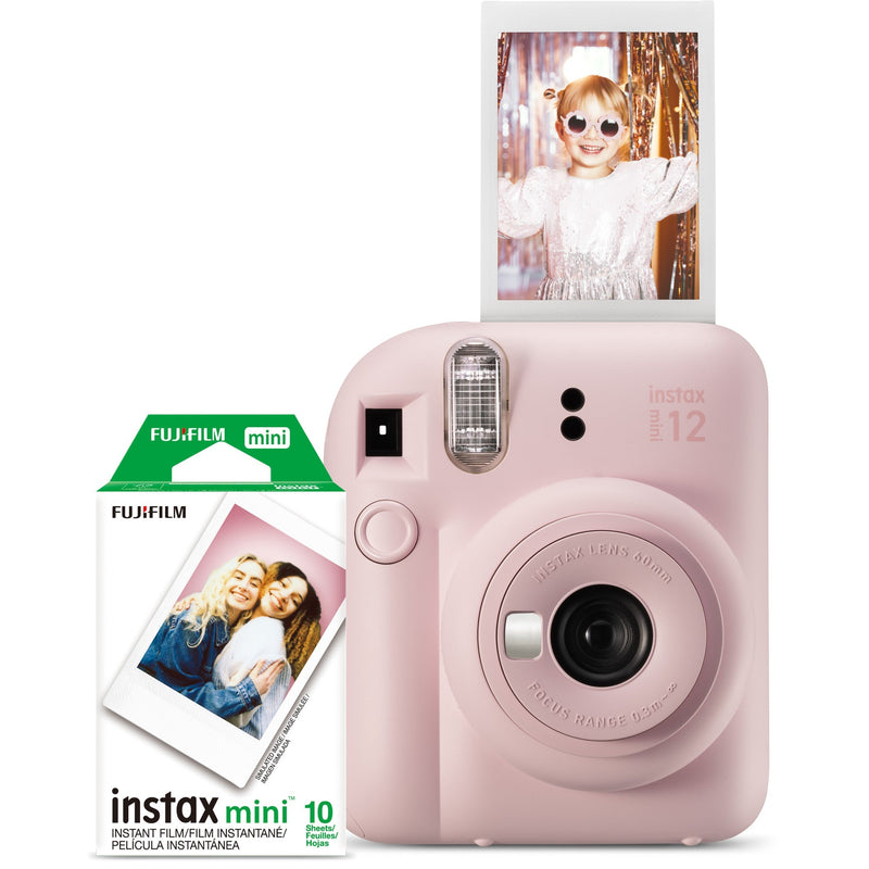 Fujifilm Instax Mini 12 Blossom Pink Bundle with Film ( 10 Sheets )