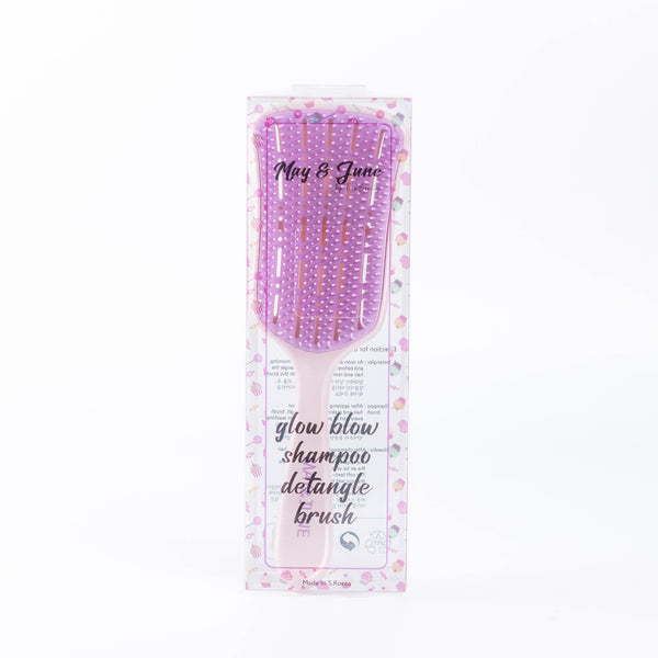 Tina Beauty May & June Glow Blow Shampoo Detangle Hair Brush