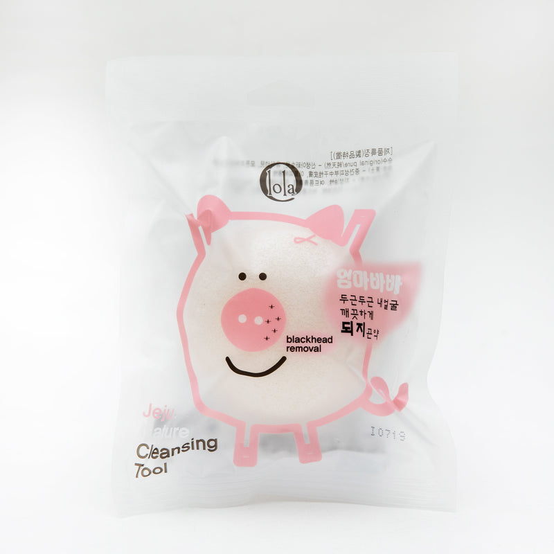 Dr.Lola Face Cleansing Pig Konjac Hemisphere Shape Pure