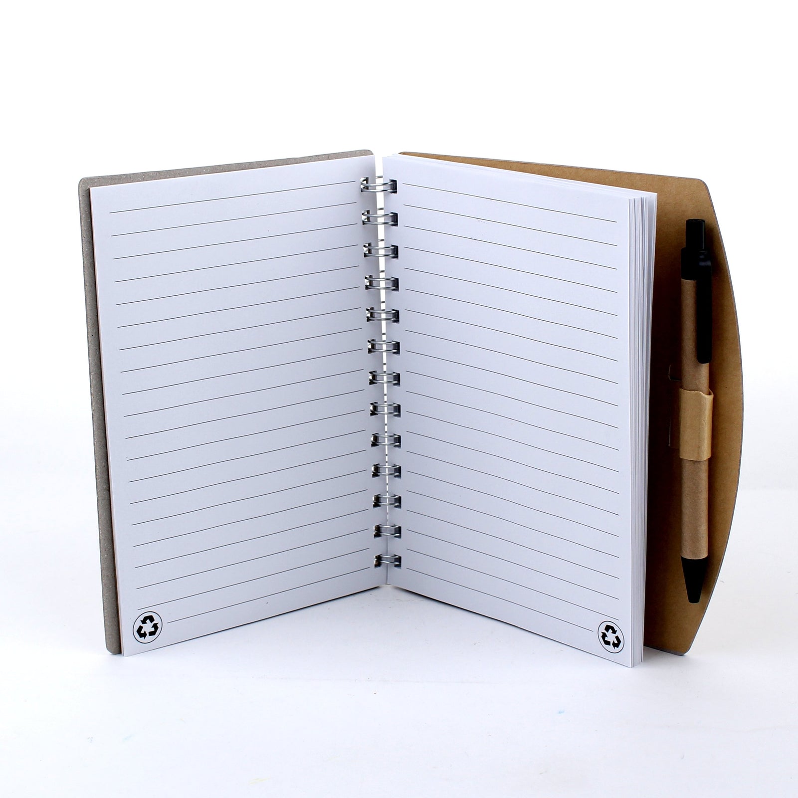 A5 Recycled Lined Notebook with Pen