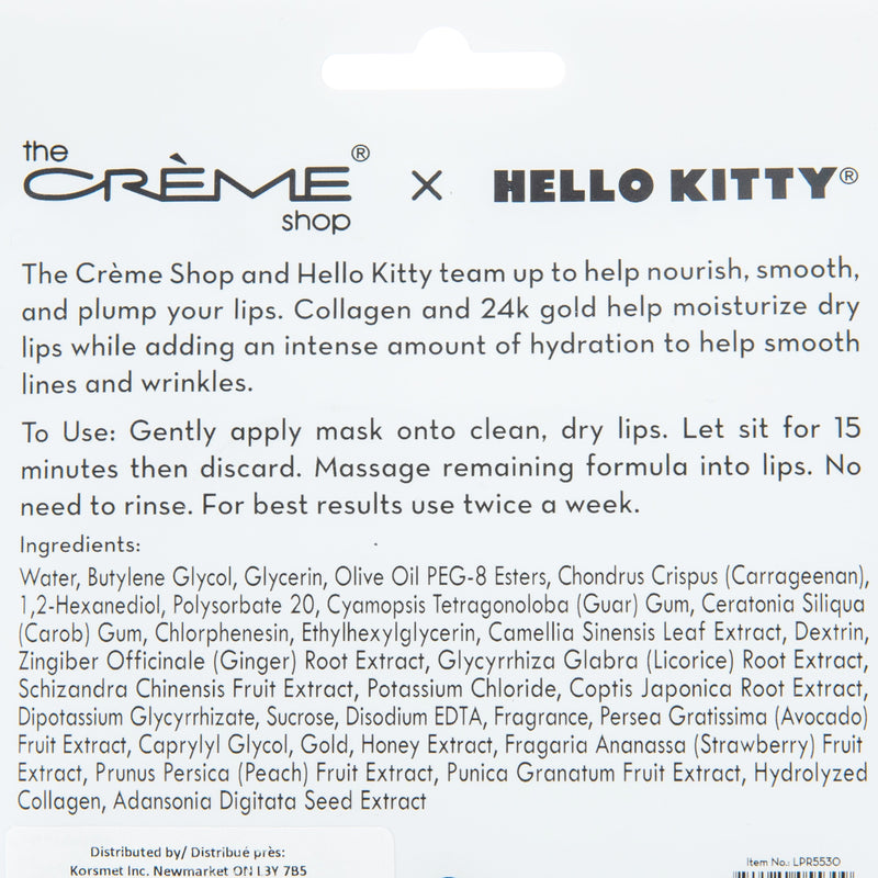 The Crème Shop Hello Kitty Hydrogel Lip Patch Strawberry Flavored