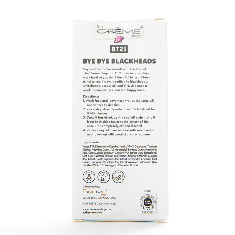 The Crème Shop BT21 Bye Bye Blackheads Printed Nose Strips