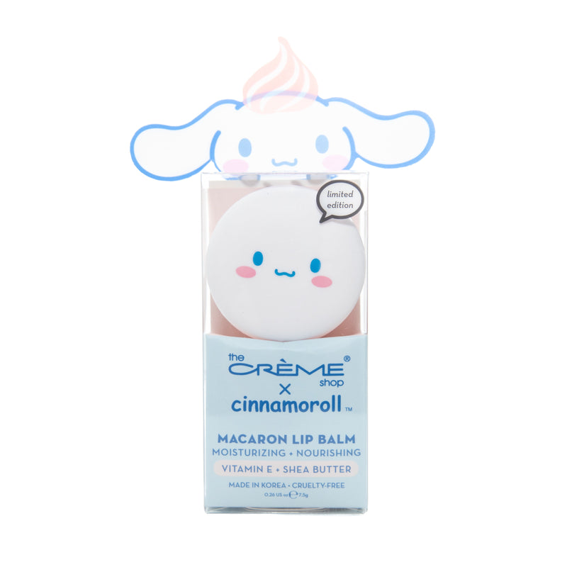 The Creme Shop Cinnamoroll Macaron Lip Balm Peach Mousse