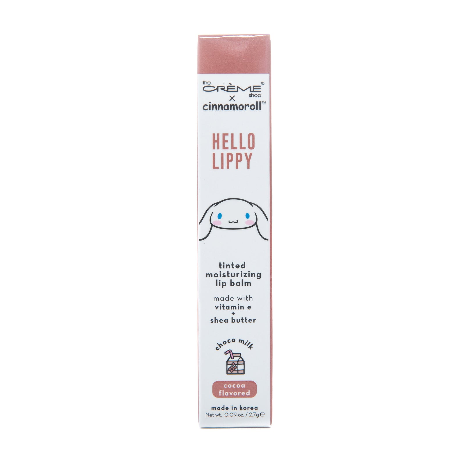 The Crème Shop Cinnamoroll Hello Lippy Tinted Moisturizing Lip Balm Cocoa Flavored