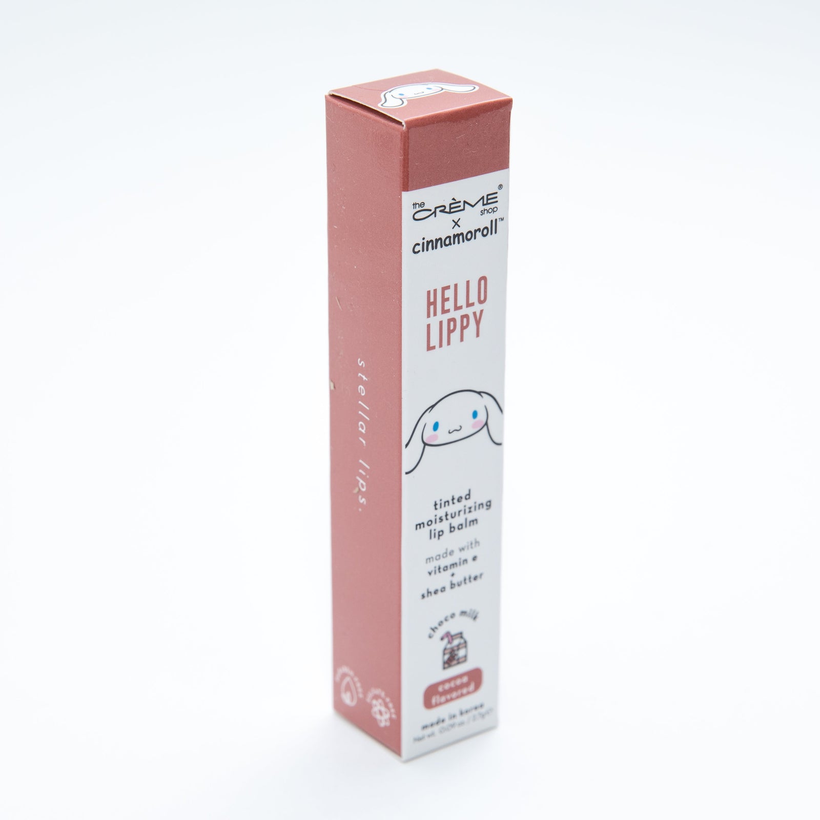 The Crème Shop Cinnamoroll Hello Lippy Tinted Moisturizing Lip Balm Cocoa Flavored