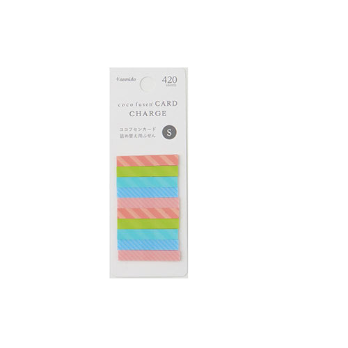 Kanmido Cocofusen Card Charge Stripe S Sticky Note