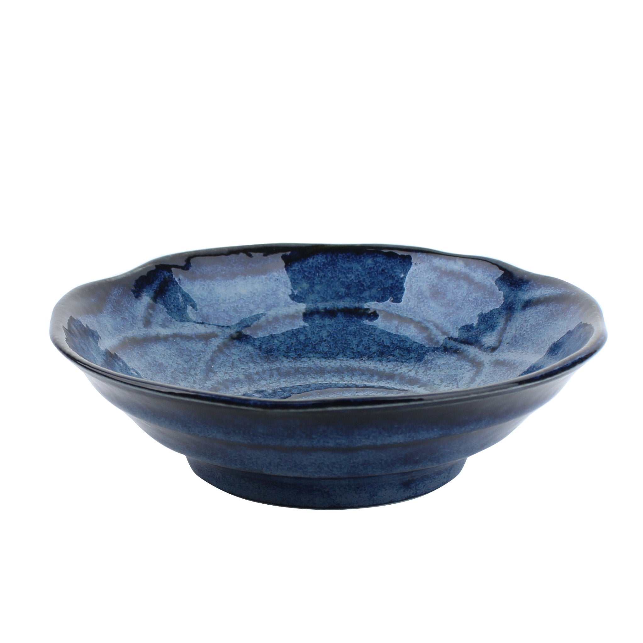 Shop Hanakon Navy Flower Ceramic Bowl d.16.5cm online | Oomomo | Oomomo