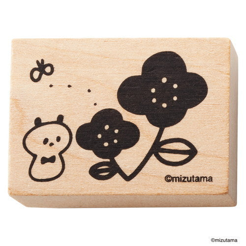 Shachihata Iro-zukuri Stamp Pad Kit (Panda & Flower)