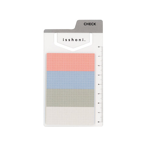 4 Colours Mini Sticky Notes with Ruler S2436