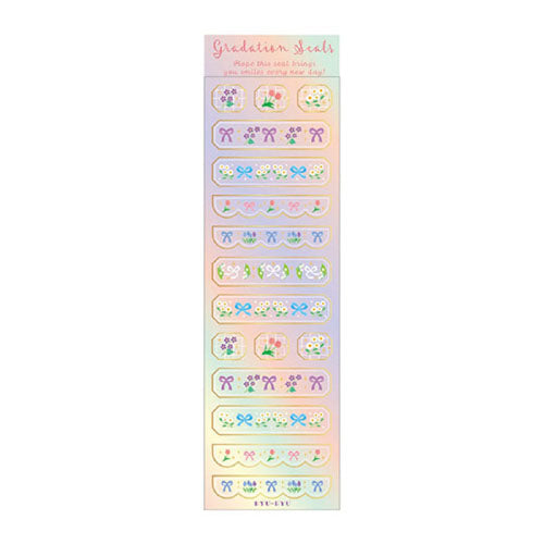 Ryuryu Flower Bow PVC Stickers GS14