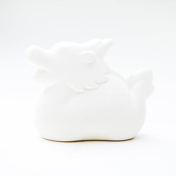 Coin Bank (Ceramics/For DIY Painting/Dragon/9x7cm/SMCol(s): White)