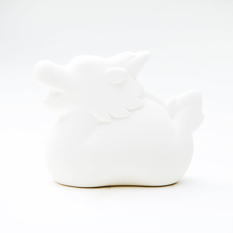 Coin Bank (Ceramics/For DIY Painting/Dragon/9x7cm/SMCol(s): White)