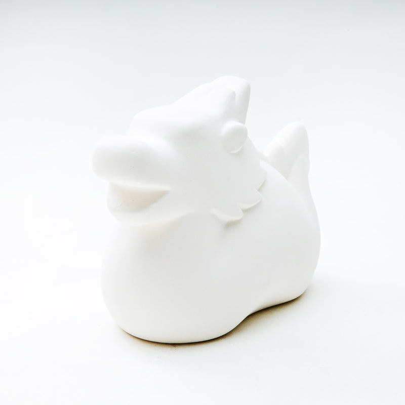 Coin Bank (Ceramics/For DIY Painting/Dragon/9x7cm/SMCol(s): White)