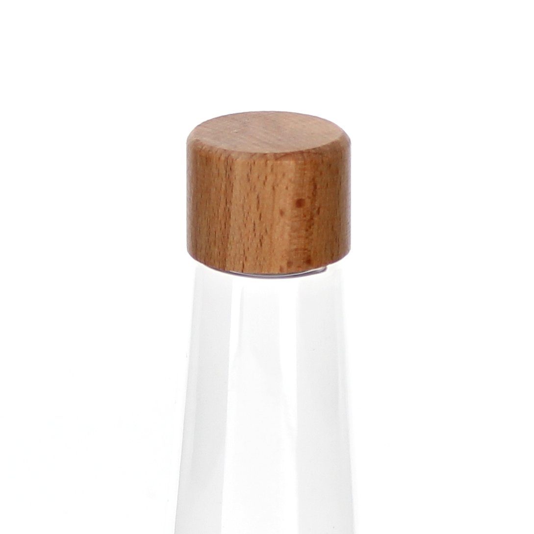 Bottle (PET/With Wooden Cap/Decoration/Cylinder/15cm/d.5cm / 140mL)