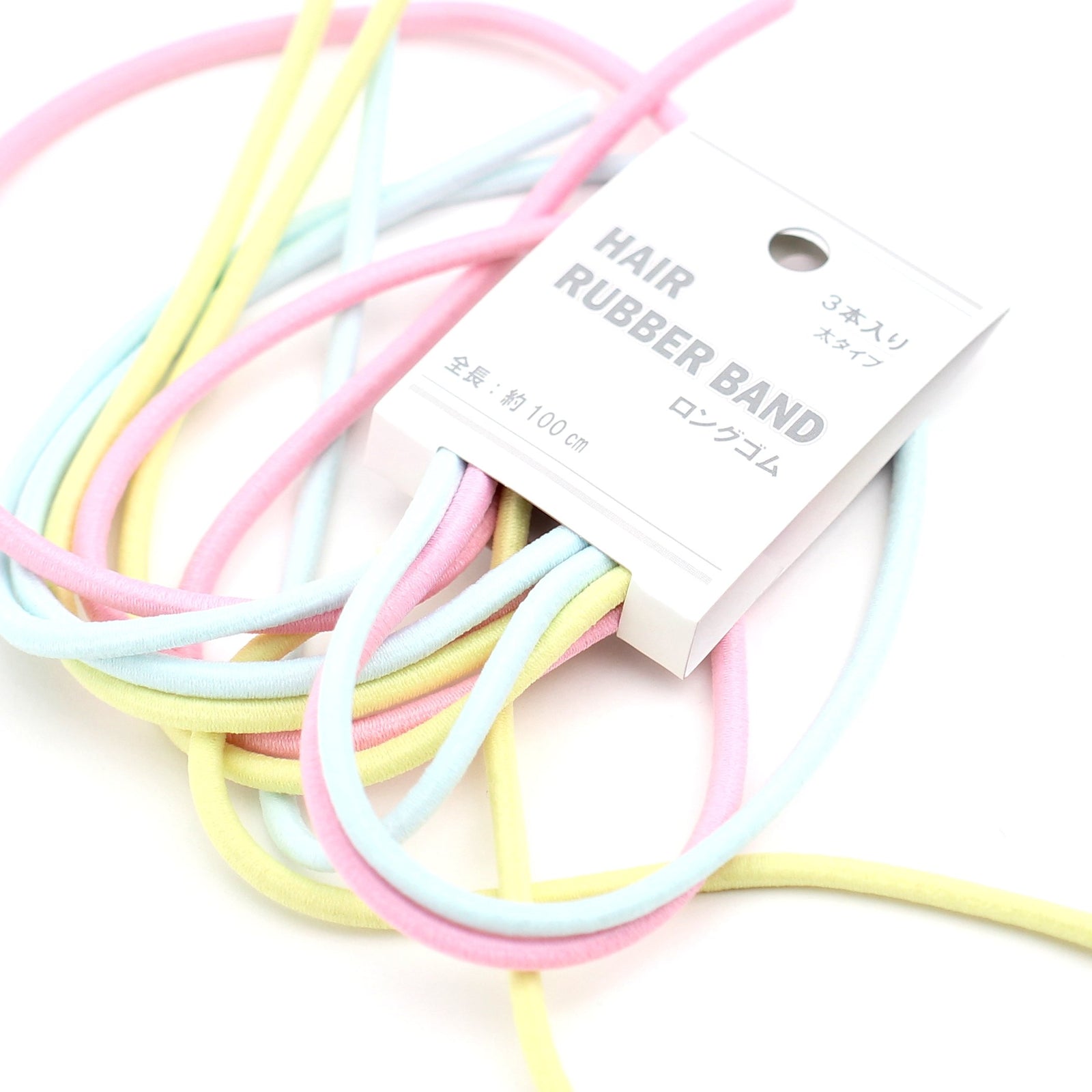 Hair Ties (Long/6xCol/d.0.4x100cm (3pcs))