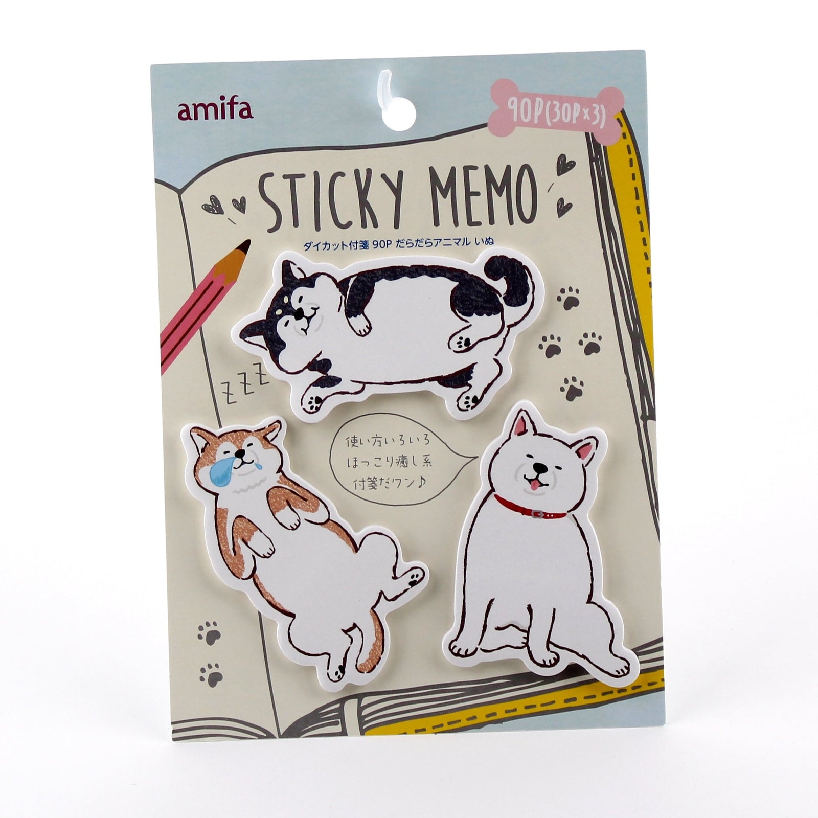 Sticky Notes (Dog*Cat/W12.5xH17cm (90sh))