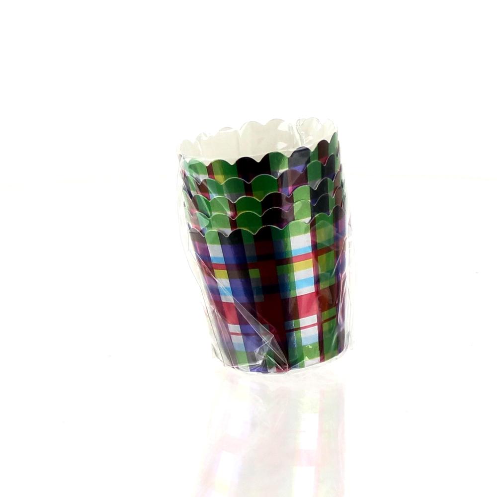 Baking Cups (Al/Muffin/Check/S:3.9x4.8cm (5pcs))