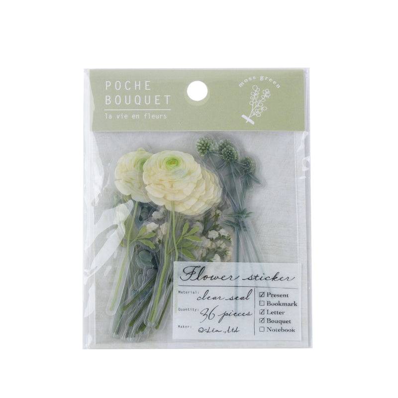 Dried Flower Stickers (Green)