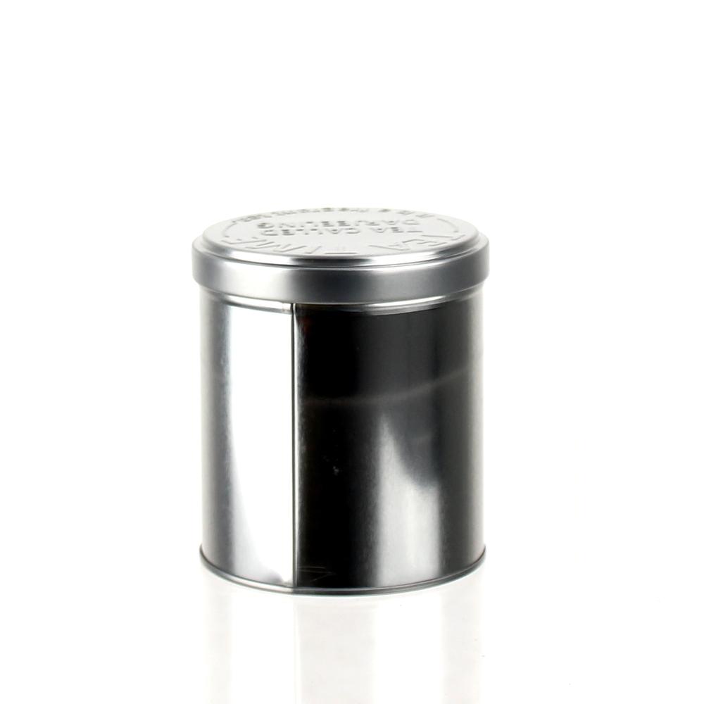 Tin Canister (Steel/Tea/Round/SL/Diameter 9.3x10cm / 500mL)