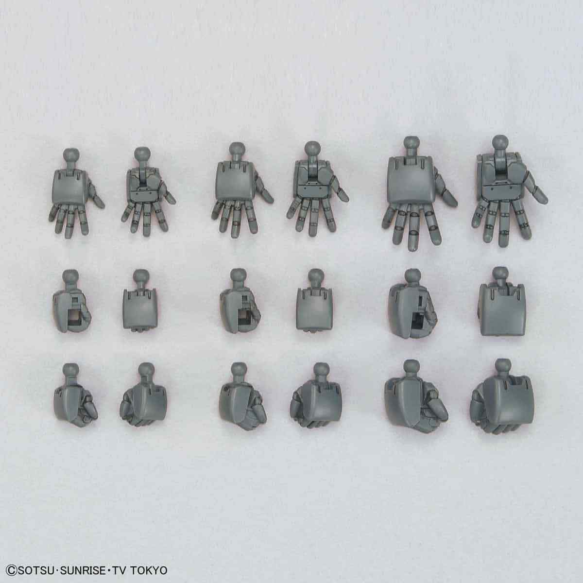 Bandai HG Build Custom 1/144 Build Hands Round (S,M,L)