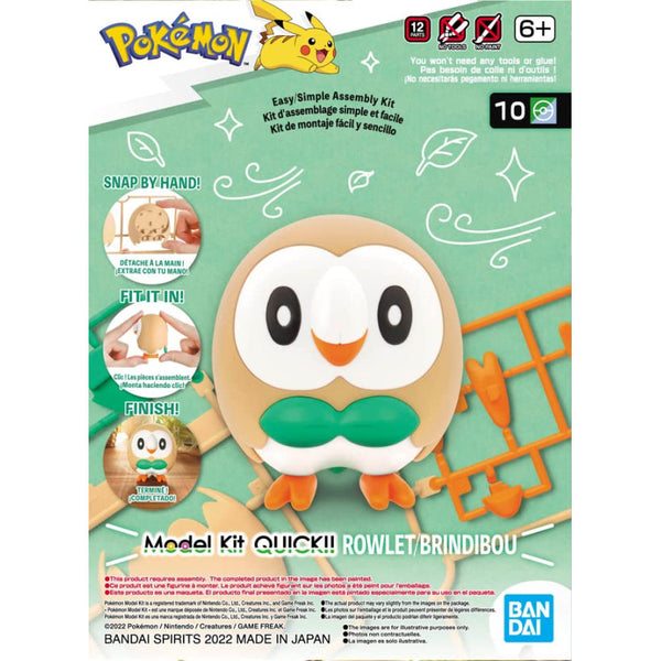 Pokemon Model Kit QUICK!! 10 ROWLET