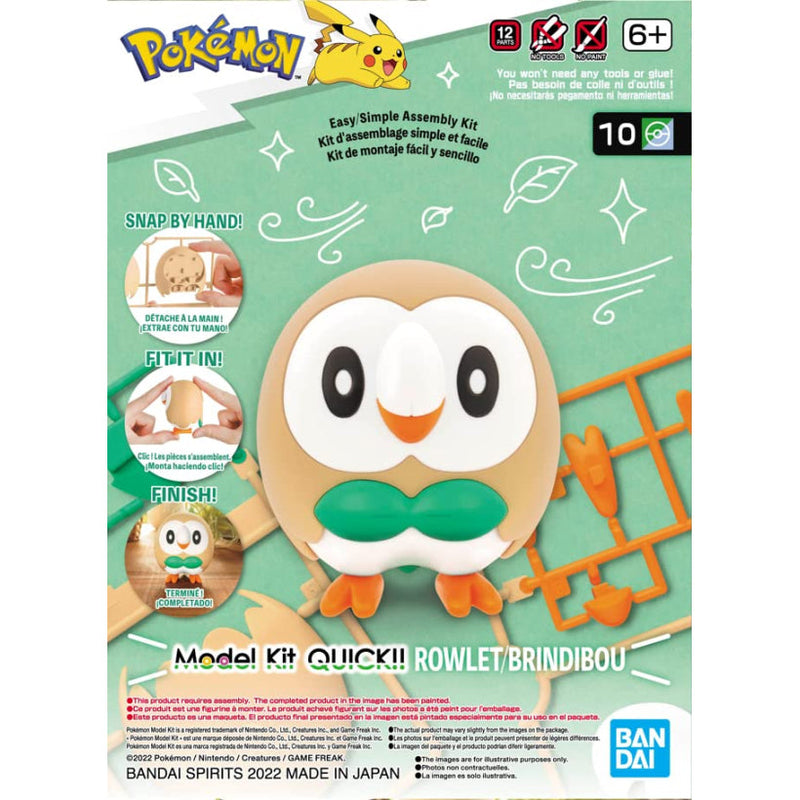 Pokemon Model Kit QUICK!! 10 ROWLET