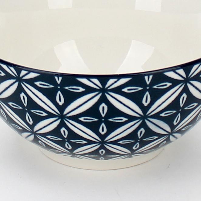 Bowl (Stoneware/Rice/Japanese Design/Blue/11x3.5cm)