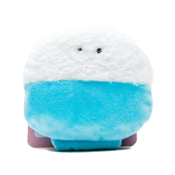 Plushie (Key Chain/Cute Eyes School Lunch: Steamed Rice/Palm Size/8x8cm/SMCol(s): White,Blue)