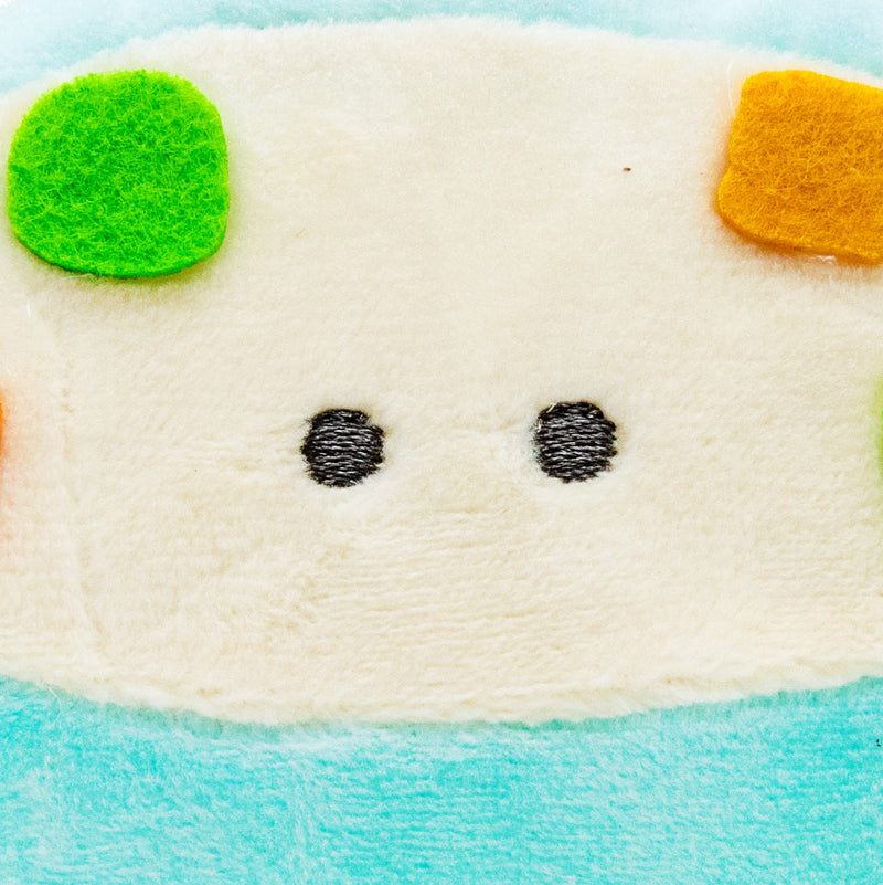 Plushie (Key Chain/Cute Eyes School Lunch: White Stew/Palm Size/8x6.5cm/SMCol(s): White,Blue)