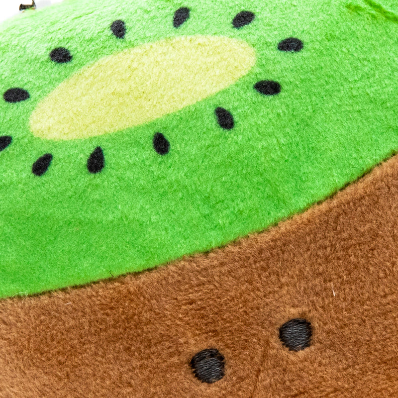 Plushie (Key Chain/Cute Eyes School Lunch: Cut Kiwi/Palm Size/8x7cm/SMCol(s): Green,Brown)