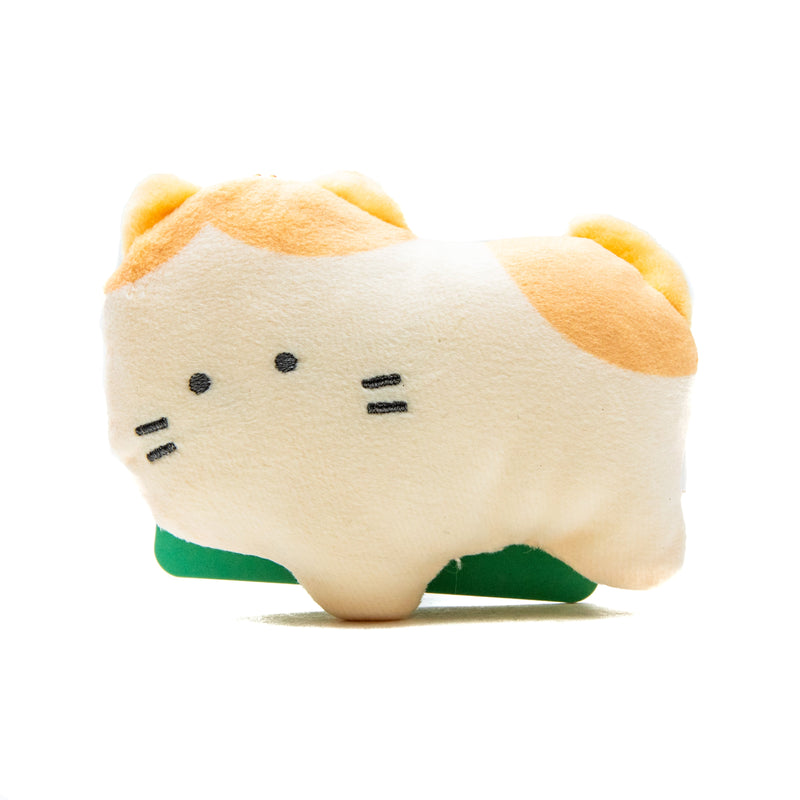 Plushie (Key Chain/Cute Eyes Dogs & Cats: Munchkin/Palm Size/3.3x9.8x7.7cm/SMCol(s): White,Orange)