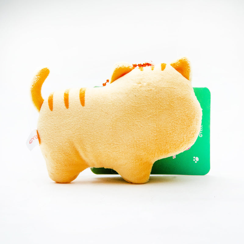 Plushie (Key Chain/Cute Eyes Dogs & Cats: Red Tabby/Palm Size/3x7x10cm/Yell/SMCol(s): Orange)