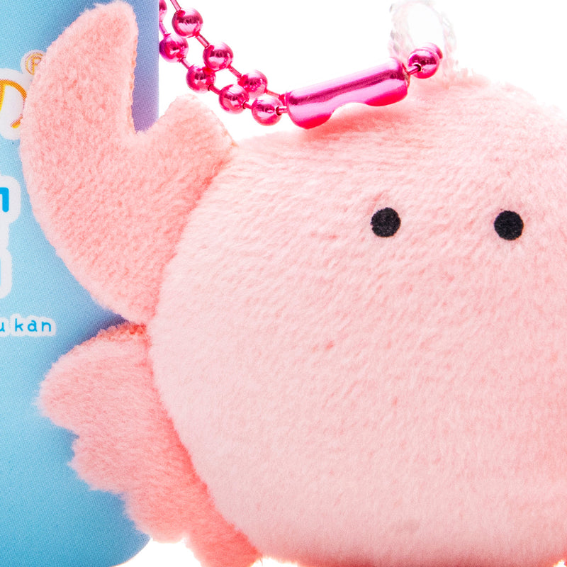 Plushie (Key Chain/Mini/Cute Eyes Aquarium: Crab/Palm Size/2x5.5x4cm/Yell/SMCol(s): Pink)