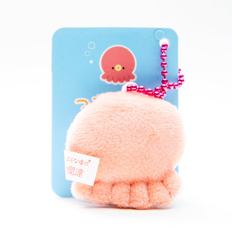 Plushie (Key Chain/Mini/Cute Eyes Aquarium: Octopus/Palm Size/4.5x4.5cm/SMCol(s): Pink)