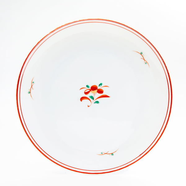 Plate (Porcelain/Red Painting/2cm/Ø20cm/SMCol(s): Red,White)