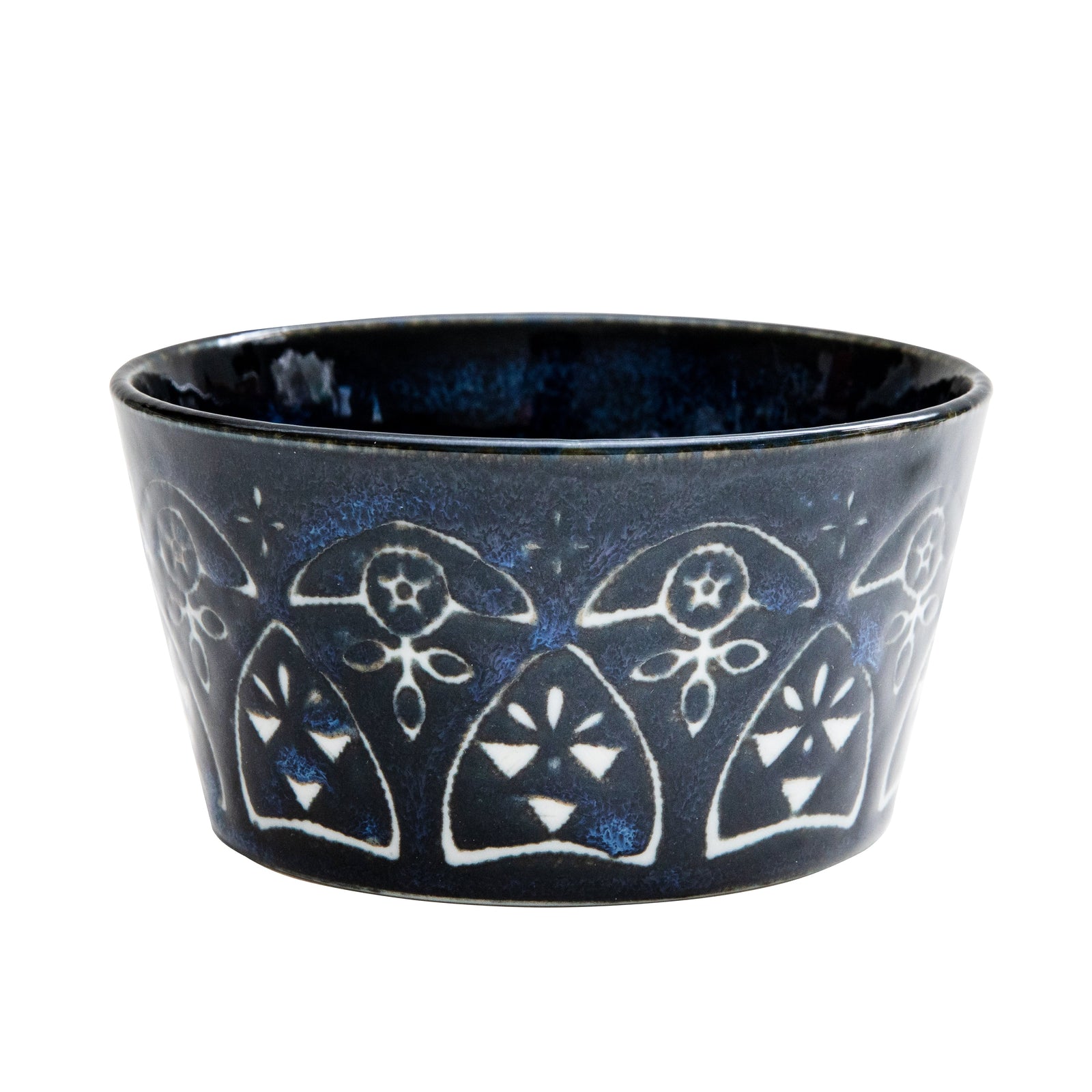 Moroccan Pattern Porcelain Navy Small Bowl