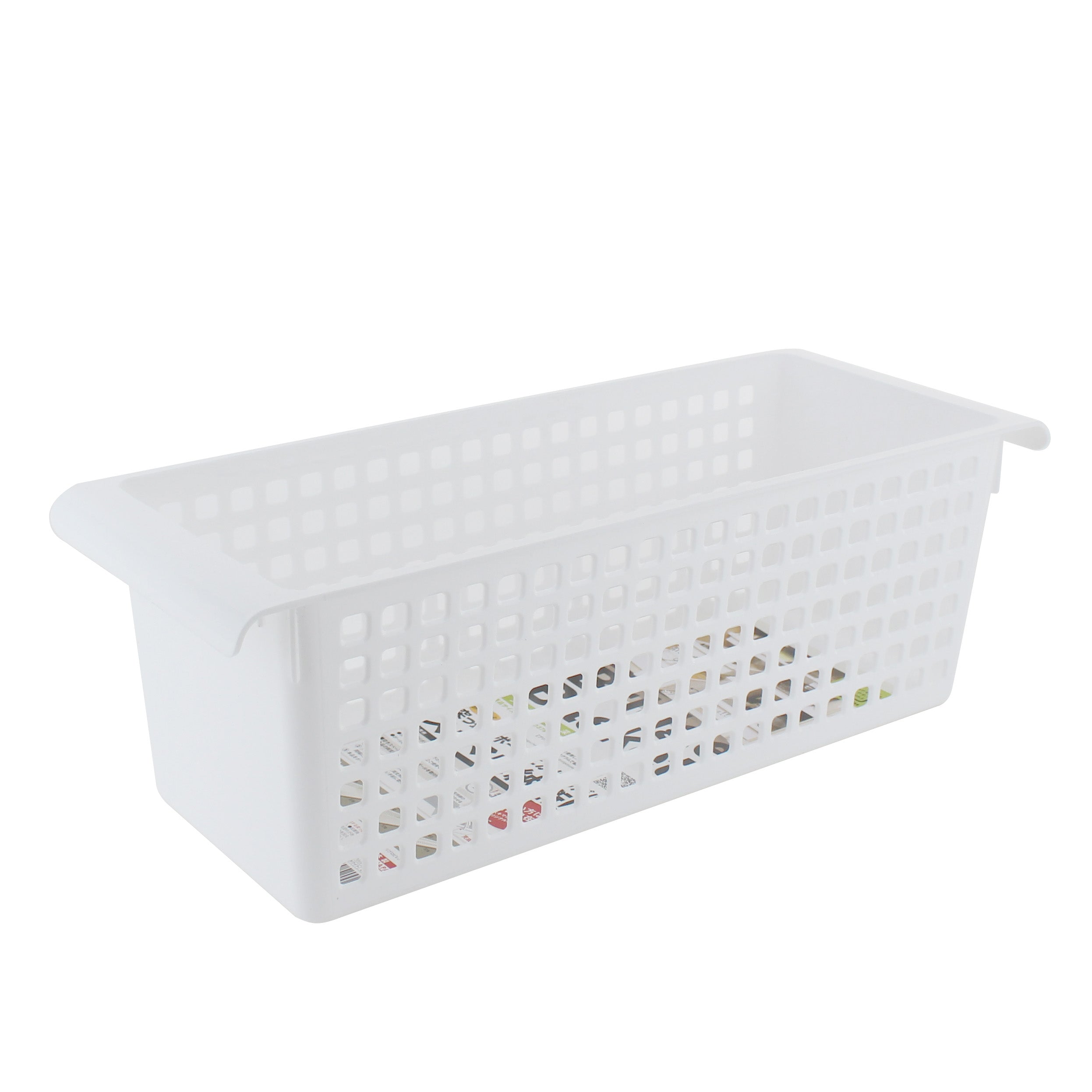 Shop White Small Rectangle Basket with Handle online at Oomomostore.com ...