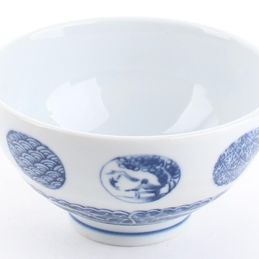 Japanese Art Ceramic Rice Bowl