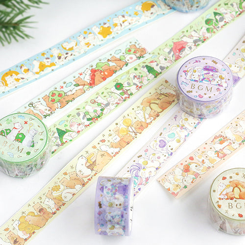 BGM Animal Party Serenade Masking Tape