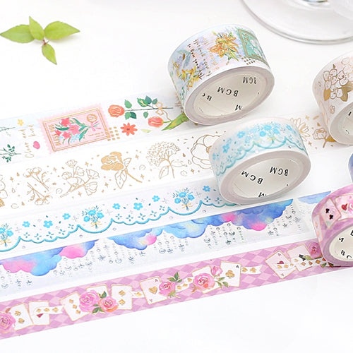 BGM Foil Stamping Playing Cards & Rose Masking Tape