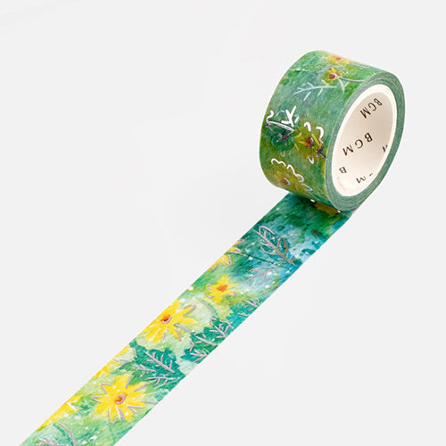 BGM Foil Stamping Masking Tape (Watercolour Flower: Daisy)