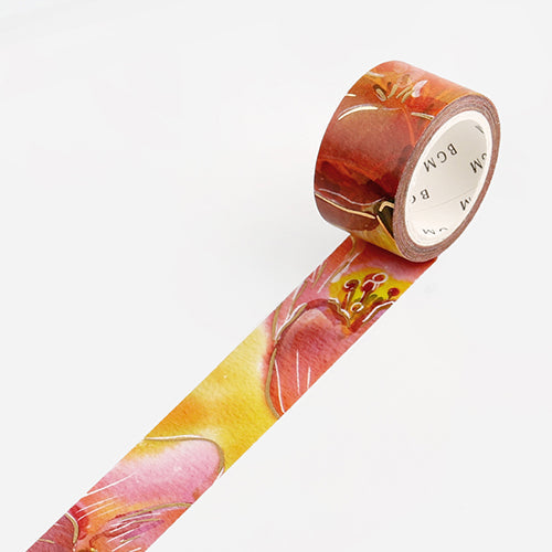 BGM Foil Stamping Masking Tape (Watercolour Flower: Tulip)