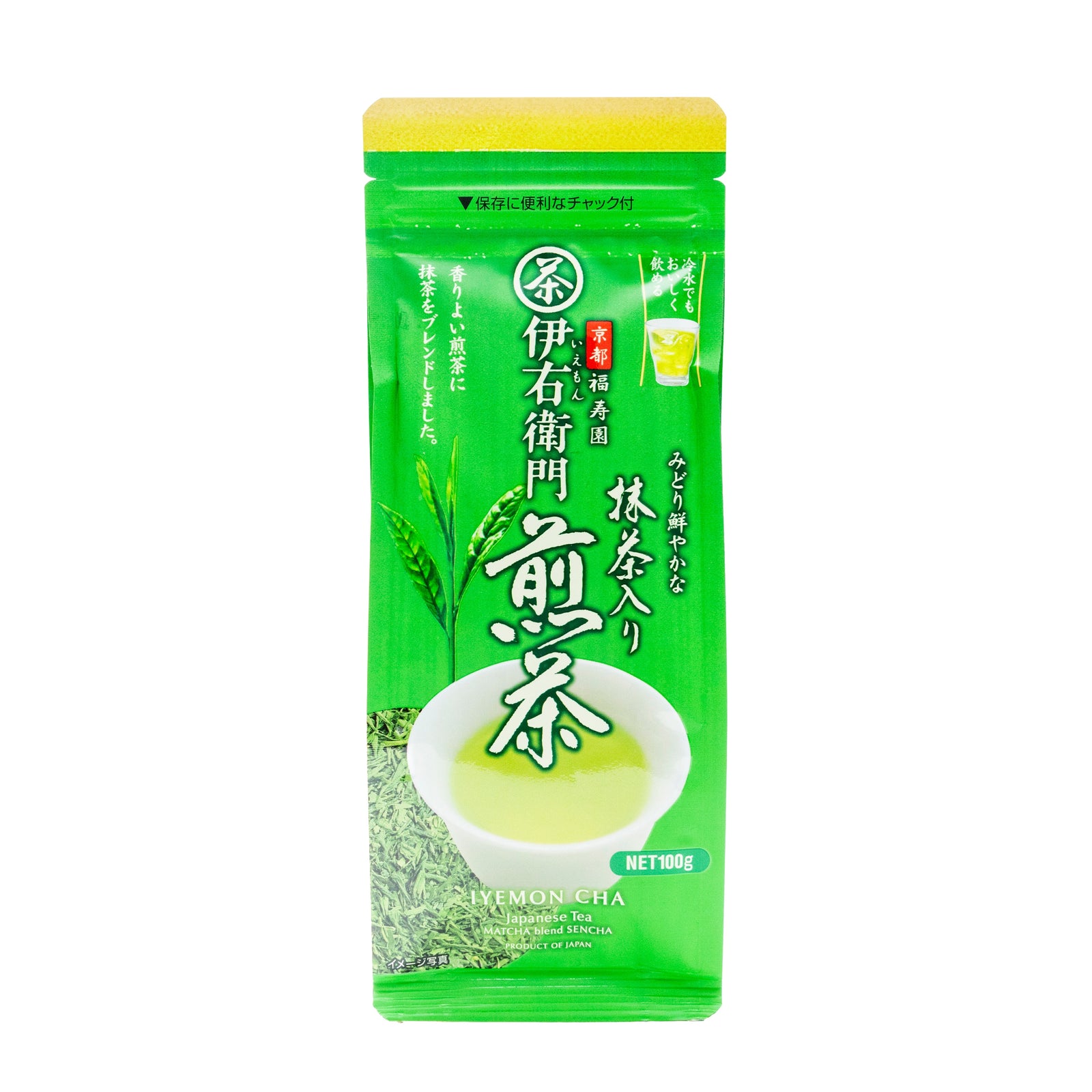 Ujinotsuyu Iyemon Cha Japanese Tea Matcha Blend Sencha 100g