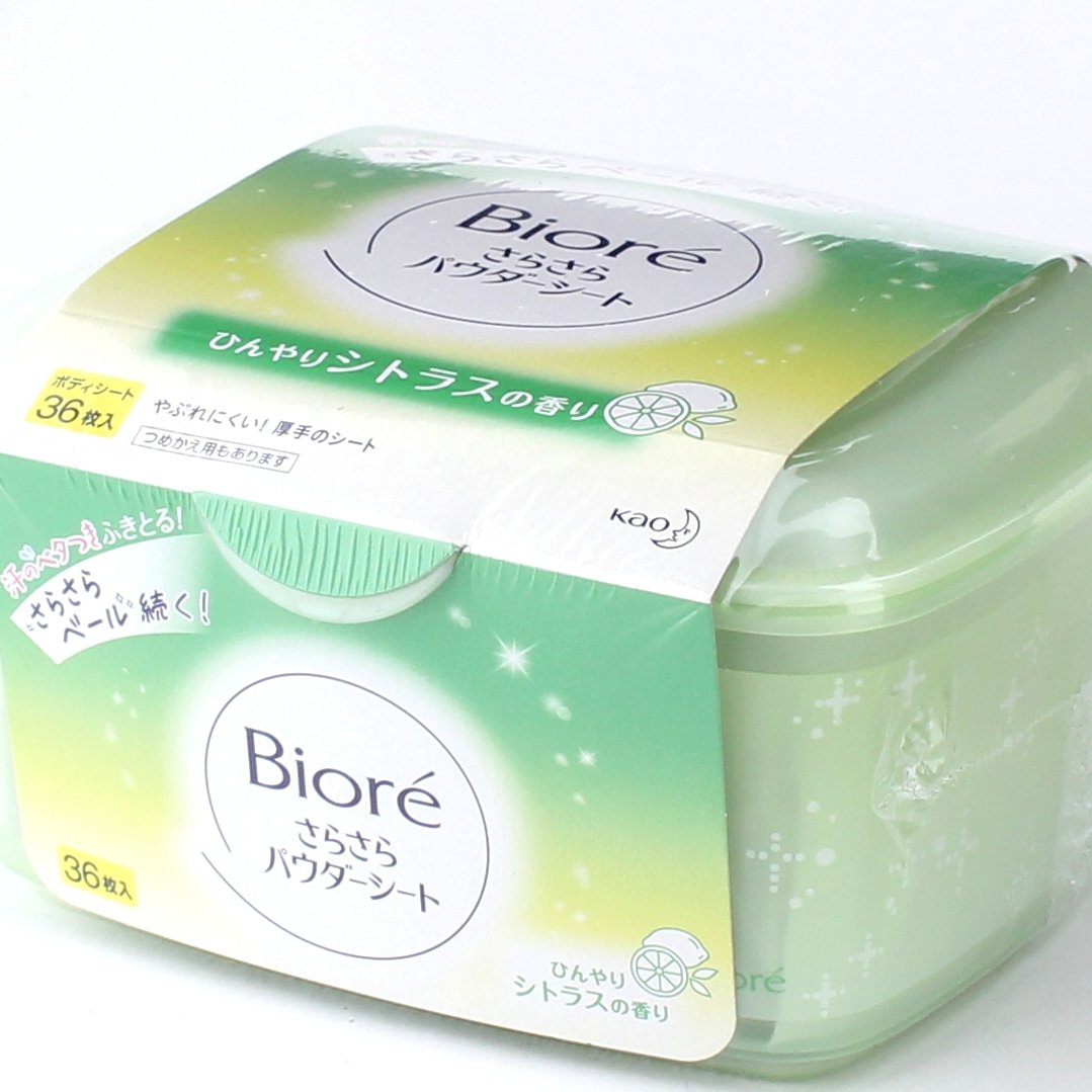 Kao Biore Citrus Body Wipes  with Case 36pcs