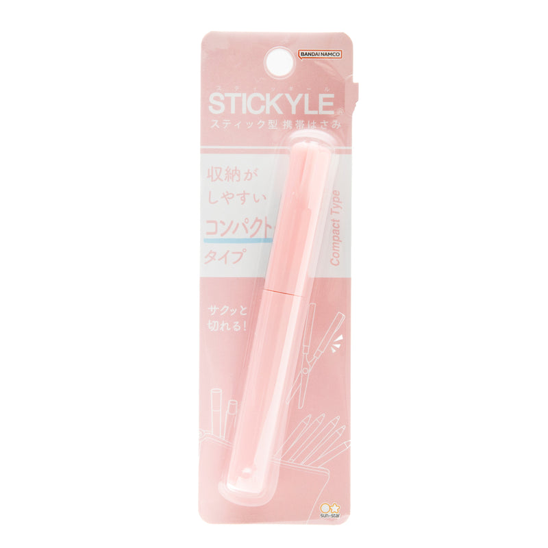 Scissors (Compact/Blades: 35mm/1.4x10.9cm/ø1.2cm/Sun-Star/STICKYLE/SMCol(s): Pink)