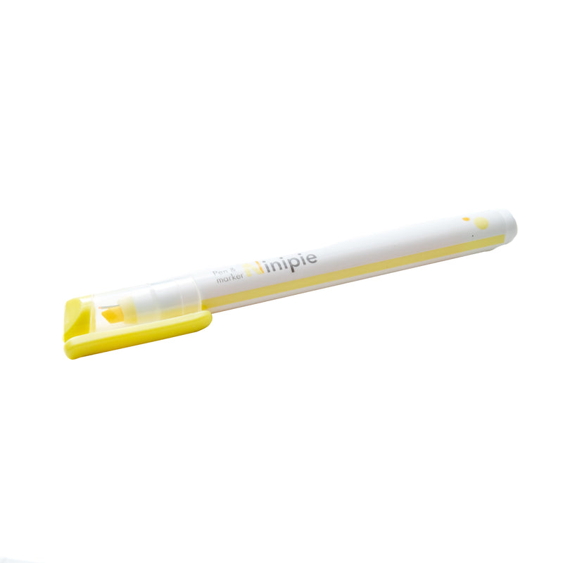 Highlighter Pen (2 Tips: Highlighter, 0.5mm Pen/Light Yellow,Yellow/Sun-Star/Ninipie/SMCol(s): Yellow,White)