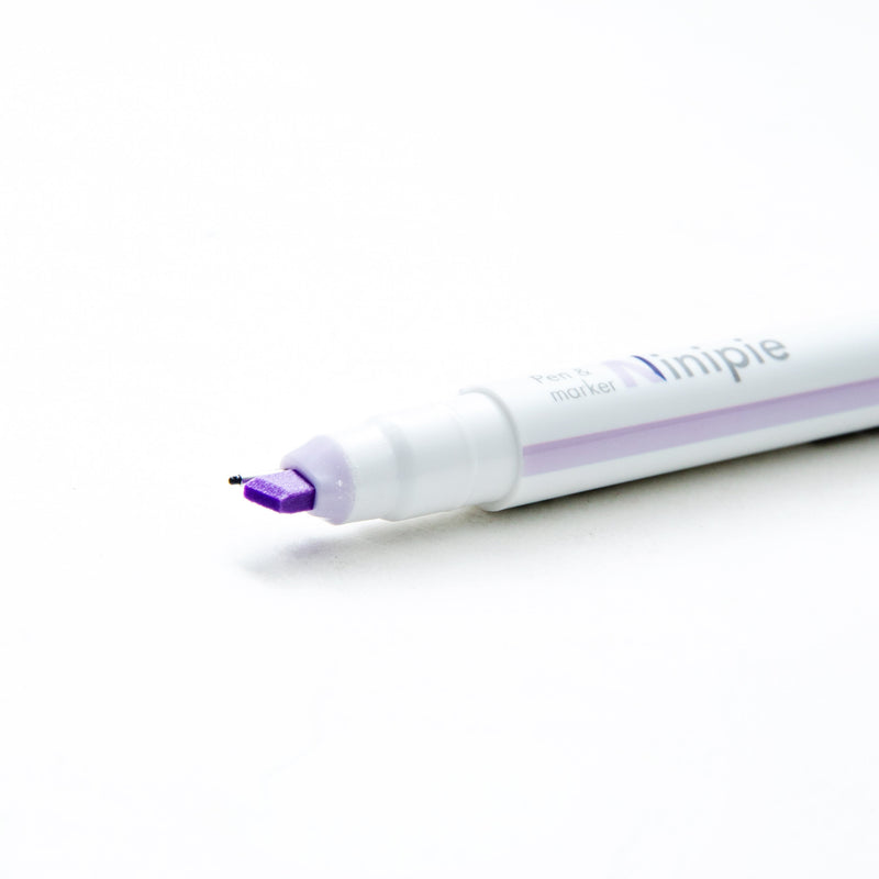 Highlighter Pen (2 Tips: Highlighter, 0.5mm Pen/Light Violet,Navy/Sun-Star/Ninipie/SMCol(s): Light Violet,White)