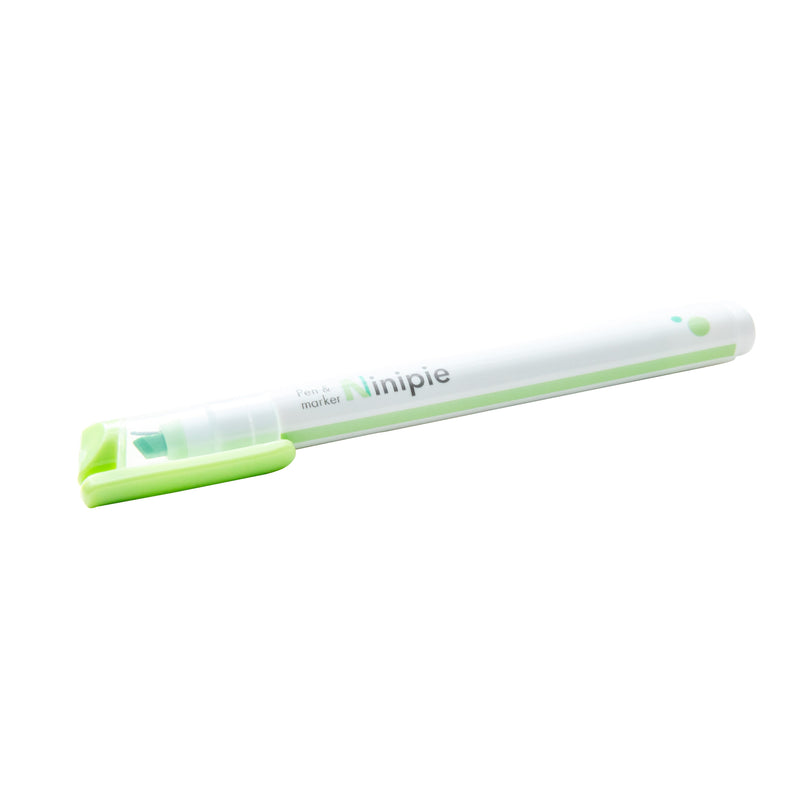 Highlighter Pen (2 Tips: Highlighter, 0.5mm Pen/Yellow Green,Green/Sun-Star/Ninipie/SMCol(s): Green,White)